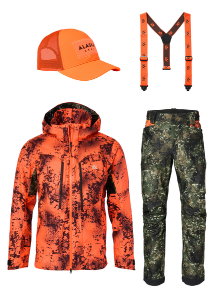 Alaska Superior Pro Mets&auml;stys ja ulkoilupuku, BlindTech Blaze Blur/Safety Mix