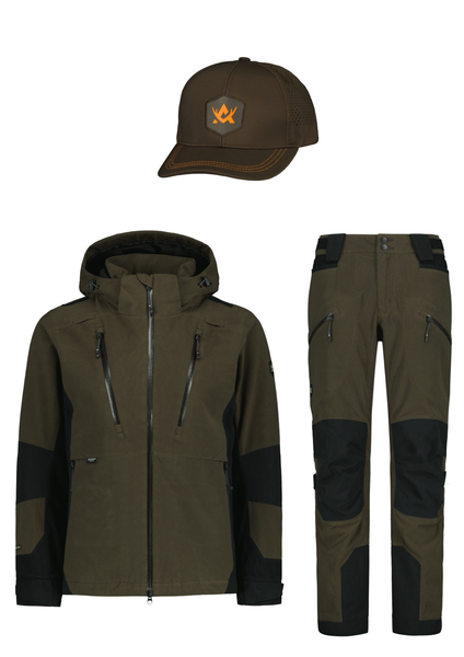 Alaska Superior Pro Naisten Mets&auml;stys ja ulkoilupuku, Brown/Black