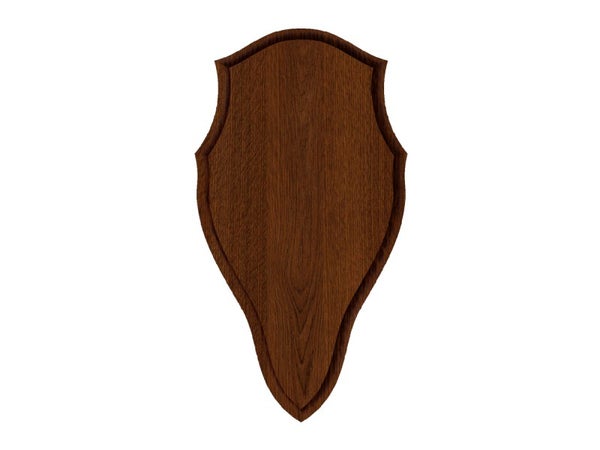 Trofee Taustalevy Peura II 20x38cm, Ruskea